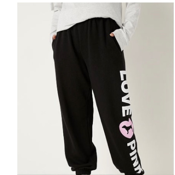 VS Pink 3 Piece Pink Originals Campus Pants & Shirt & Hoodie READ DESCRIPTION - Picture 5 of 6